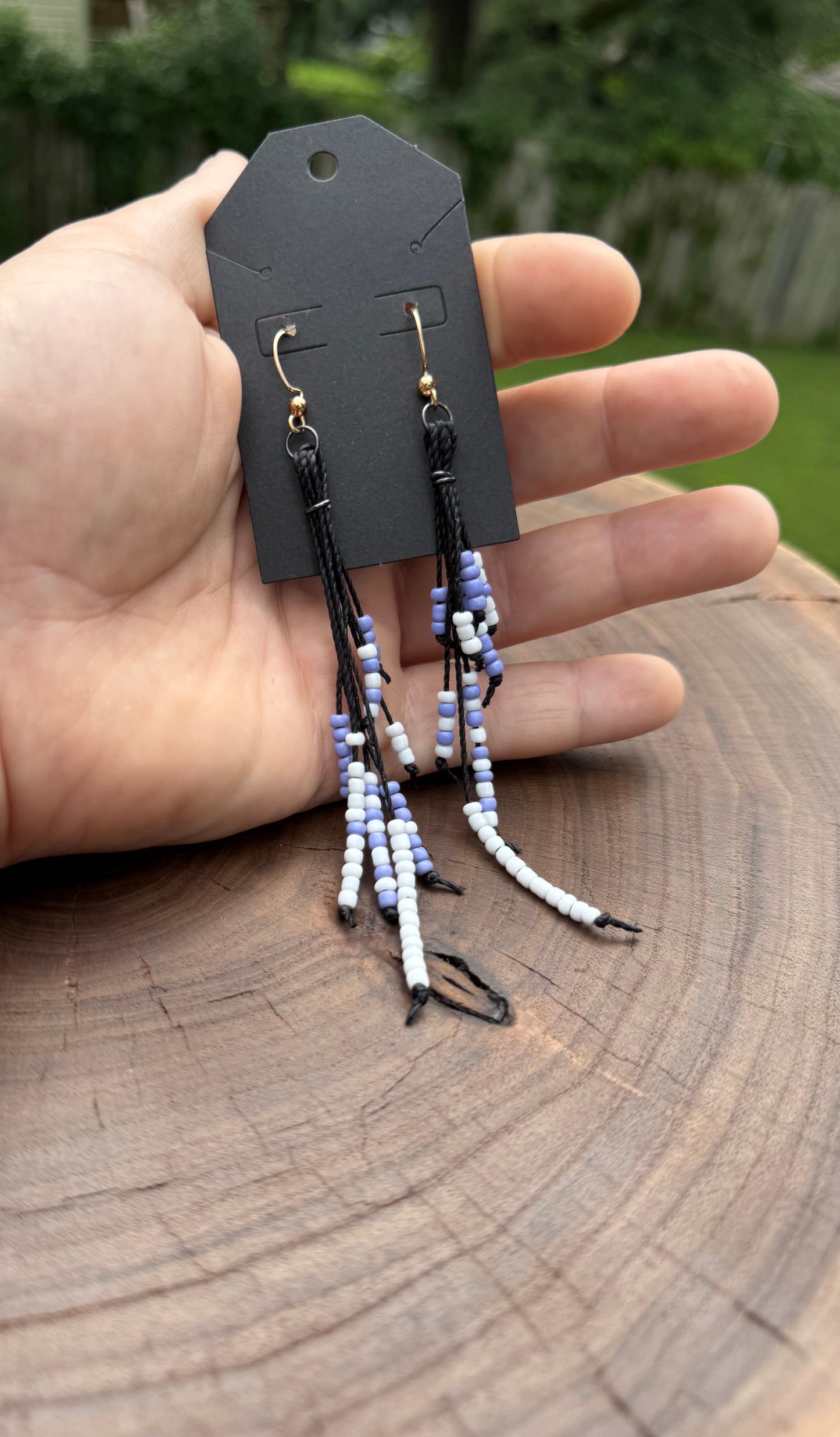 Beaded Fringe Earrings | Luxe Boho Dangles (Short Statement)