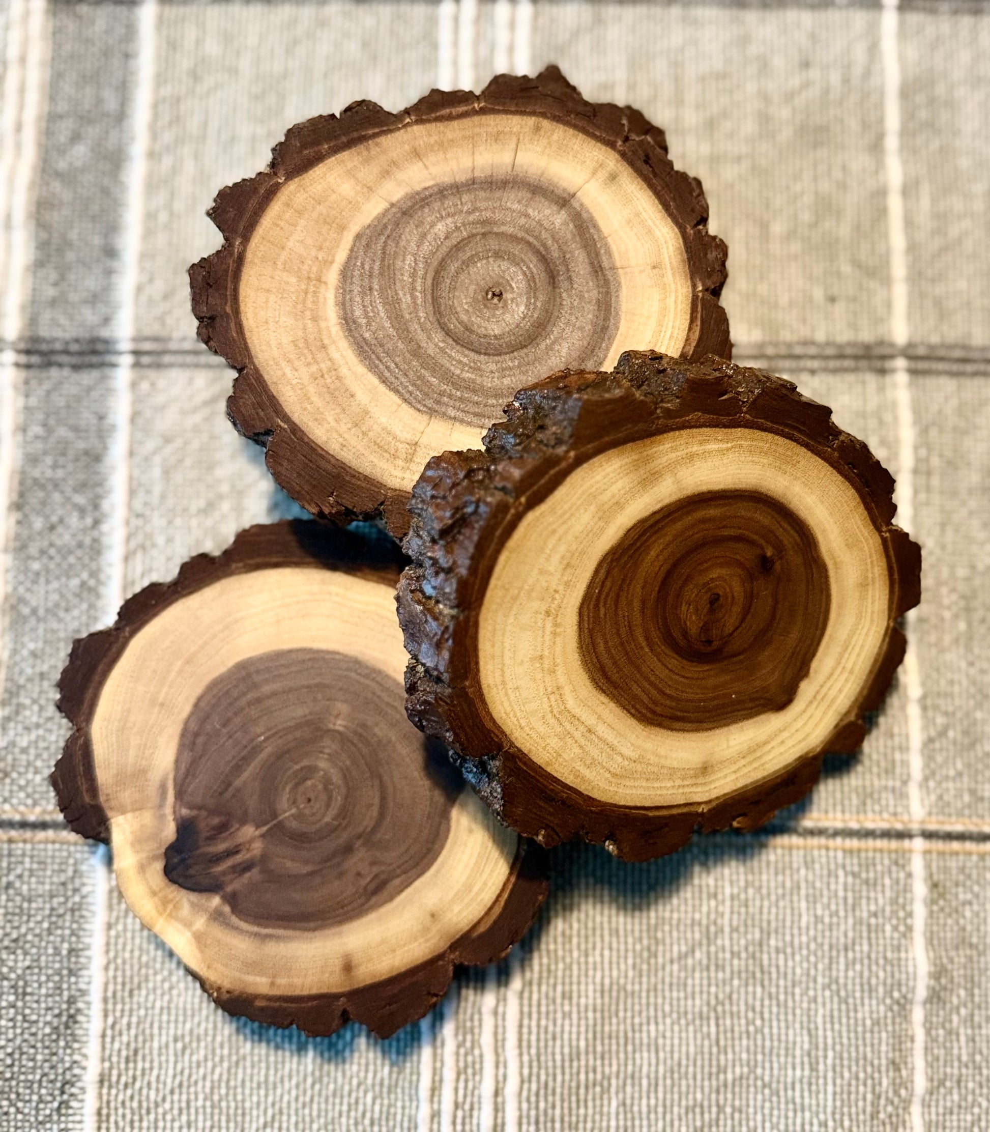 handmade wood drink coasters
